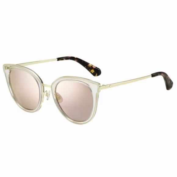 Kate Spade New Jazzlyn S450J Hello Sunshine Cat Eye Pink Rose Gold Sunglasses - Picture 2 of 9